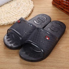 硬底浴室拖鞋, 黑色