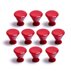 把手世界 Melody 1孔家具把手 紅色, 10個