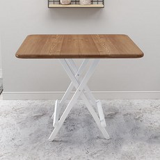 따니네 모던 접이식 테이블 70 x 70 x 75 cm ZZ014, 우드
