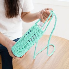 Knit Love 瓶套編織DIY套組, 1套, 1818 薄荷綠(織線)