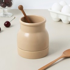 牛奶瓶餐具筒 S, 1個, 米色