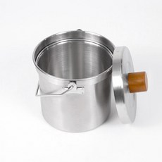 4BNK 韓國製 304不鏽鋼 廚餘桶 2L, 銀色, 1個