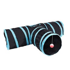 Gatto 三向貓隧道玩具, 1個, 黑色 + 淺藍色