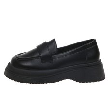 이사도라 여성용 베이직 발볼 편한 통굽 로퍼