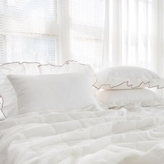그래이불 고슬고슬 아이스 인견 시어서커 프릴 베개커버