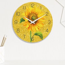 메르헨몬드 무소음 해바라기 인테리어 벽시계 MSF 30cm, 혼합색상(MSF28)