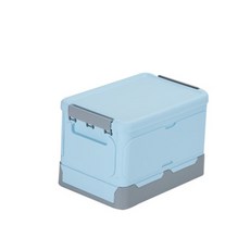 The Flow Company簡約可愛圓形多功能折疊箱 M, 藍色, 1個