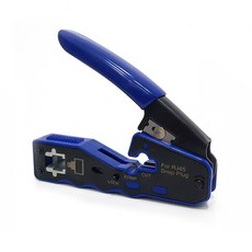 Pstools RJ45 簡易連接器專用壓線鉗, 135mm, 1個, 藍色 + 黑色
