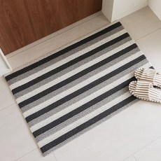 Nature Living 現代日常線圈門墊 特大, 黑色, 1個