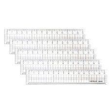 Misoro 1200 15cm 防割格線尺, 單色, 5個