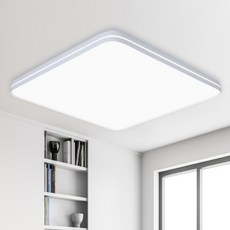 Living Lighting 超薄晶片 LED 無頻閃吸頂燈 Reuel 房間燈 60W, 白色 + 日光色