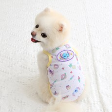 ITS DOG 狗狗迪士尼史迪奇涼感背心, 黃色, 1個