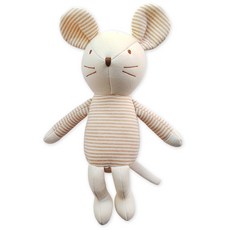 minkchoco 無熒光束耳老鼠娃娃, 棕色