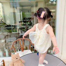 스타도어 여아용 플라워 요정 민소매 바디수트