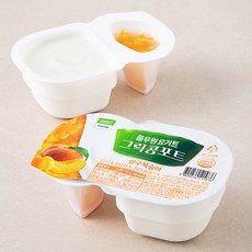 풀무원 그릭콩포트 살구복숭아 요거트, 140g, 2개입, 1개