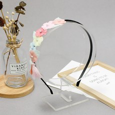 VIDANGILKIDS 정단 꽃잎태슬 한복 머리띠