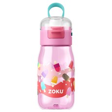 ZOKU 一鍵按壓式手提水壺, 粉色冰棒印花, 475ml