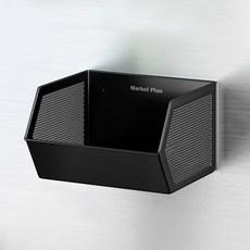 Market Plan 冰箱磁吸式寬版多功能收納架, 1個, 黑色