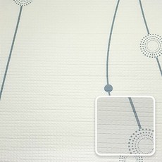 데코코마니 접착식 3D 단열벽지, JD-013 물결