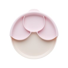 miniware 微兒 第2代聚乳酸分隔餐盤組, 香草色+粉色