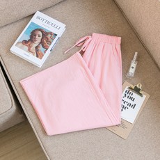 여성용 바디보 린넨 와이드 팬츠