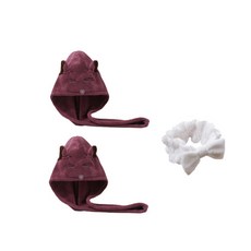 柔軟髮巾 SG44 2條+洗臉帶, 5型, 1套