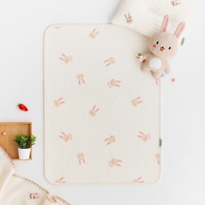 moms nature 嬰幼兒用 竹製 竹纖維 雙面可翻 防水墊, 1個, 萊尼