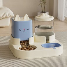 Lanboer 寵物Sleeper Cat半自動飲水器, 藍色, 1個