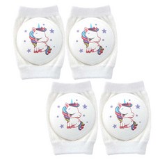 Veissue 孩童純棉護膝 4入, 白色, 2雙