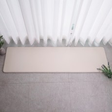 Market Plan 雙面加厚廚房地墊, 牛奶象牙白+亞麻, 1個