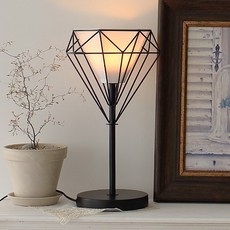 鑽石桌上型檯燈, 黑色