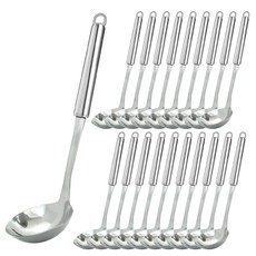 GENIAL 湯勺 小, 亮面銀, 20個