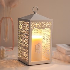 The Sweet Candle Scroll Timer 蠟燭暖白色 + 蠟燭大號 + 燈泡 2 件套, Black Cherry