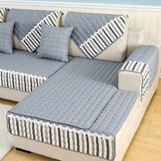 條紋蕾絲沙發墊