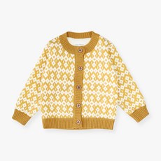 amareillael 兒童小菱格紋開衫