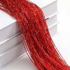 아티홈 반짝 모던 파티 실커튼 관통형, 레드