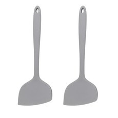 彩色矽膠鍋鏟, 灰色, 2個