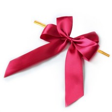 indi.k 雙層緞帶包裝綁帶 麵包綁繩 28入, 紅色, 1個