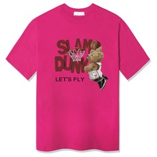 ILLUSO 男性標準灌籃熊短袖T恤