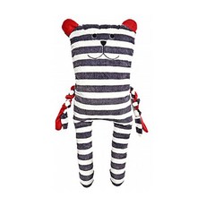 patchworkpet 小狗灰色酒吧牛肉玩具75厘米, 1個, 熊王