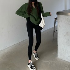 어썸풀 여성용 빅션 기모 슬림핏 레깅스