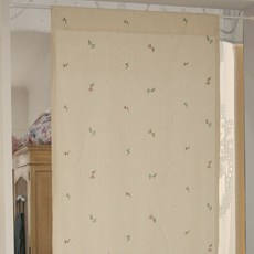 ANDCOTTON Luce刺繡遮光門簾, 單一顏色(燕麥色)