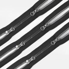 JSTrading 투웨이 점퍼 지퍼 5호 75cm, 니켈, 3개