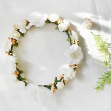 金盞花花冠, 白色