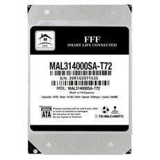 MALSHAL F3 硬碟 HDD, MAL314000SA-T72, 14TB
