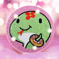 兒童寶石十字繡LED氣氛燈DIY, 17甜甜圈與蛇, 1個