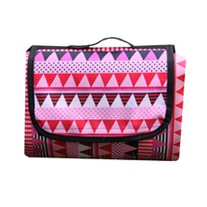 北歐風可折疊防水野餐墊, 粉紅色