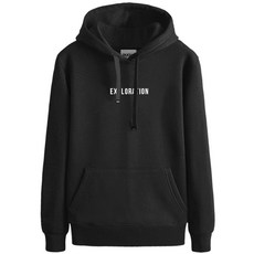 DUCLY 刺繡大碼拉絨連帽衫 DUC-804