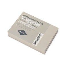 Monolike 彩色網格索引卡 127 x 178 mm 100張, 灰色, 1個