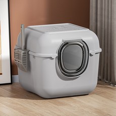 PASTEL PET 寵物太空廁所+砂鏟組, 1組, 灰色